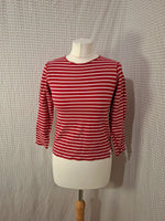 Pull rayé rouge Le Castelan - Taille XS - 34