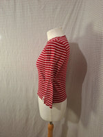 Pull rayé rouge Le Castelan - Taille XS - 34