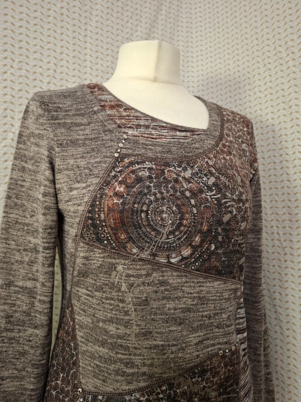 Blouse grise brillante Armand Thiery - Taille M - 38