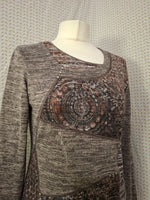 Blouse grise brillante Armand Thiery - Taille M - 38