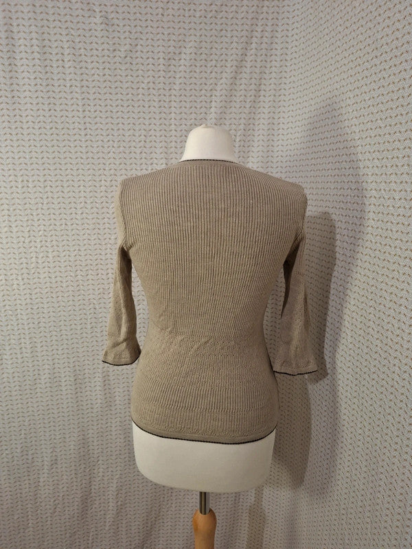 Pull beige C&A - Taille S - 36