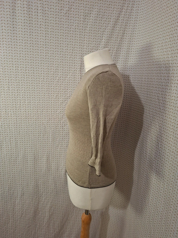 Pull beige C&A - Taille S - 36