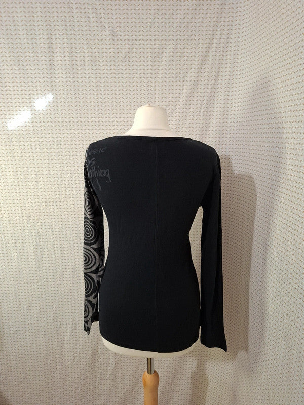 Blouse noir Desigual - Taille L - 40