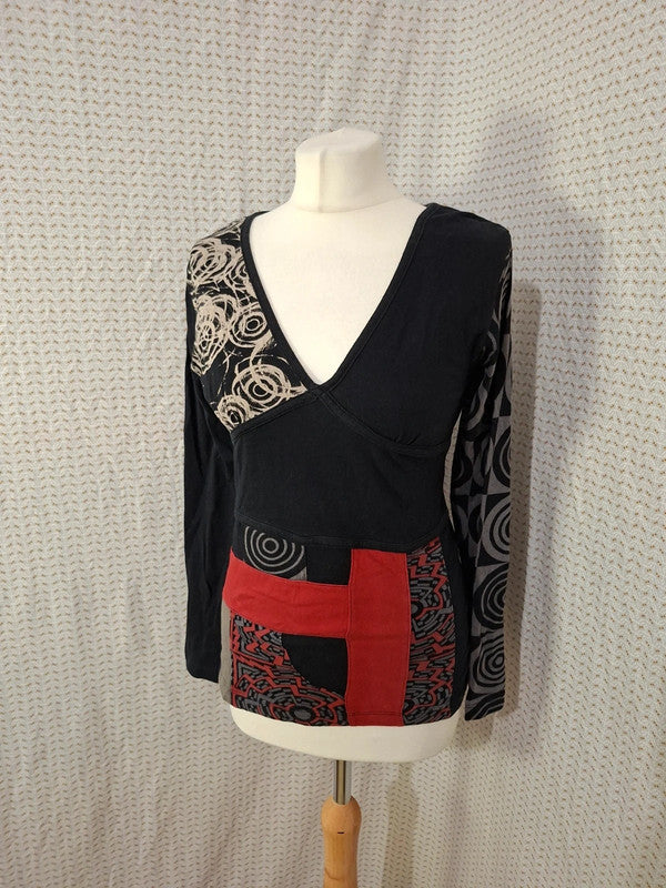 Blouse noir Desigual - Taille L - 40