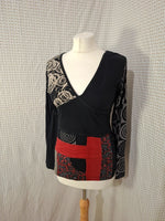 Blouse noir Desigual - Taille L - 40