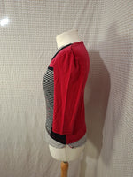 Blouse noir et rouge Armand Thiery - Taille M - 38