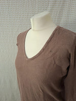 Pull léger marron Edc - Taille S - 36