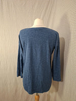 Pull bleu léger col V Charlio - Taille L - 40