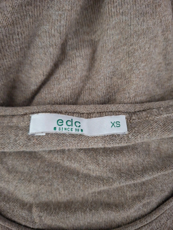 Blouse marron Edc - Taille XS - 34