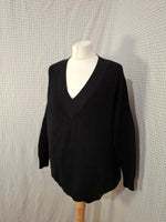 Pull noir over size MNG - Taille S - 36