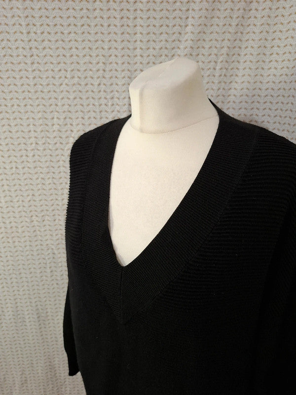 Pull noir over size MNG - Taille S - 36