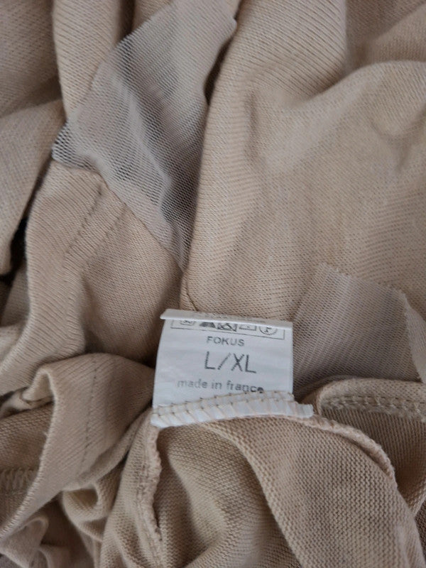 Cardigan beige Double Jeu - Taille XL - 42