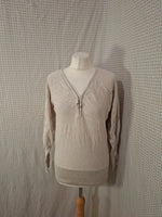 Pull beige Cache Cache - Taille L - 40
