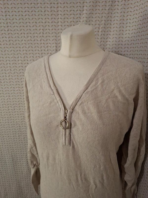 Pull beige Cache Cache - Taille L - 40
