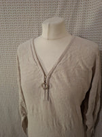 Pull beige Cache Cache - Taille L - 40