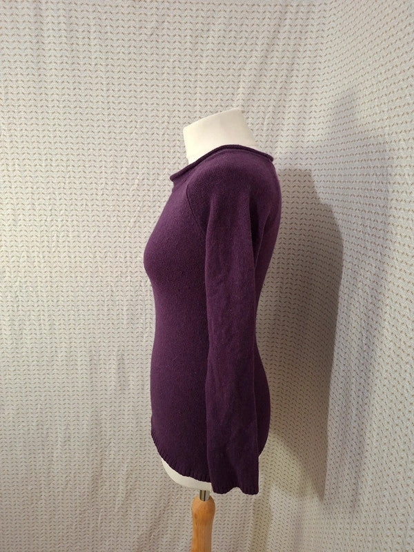 Pull violet - marque inconnue - Taille M - 38
