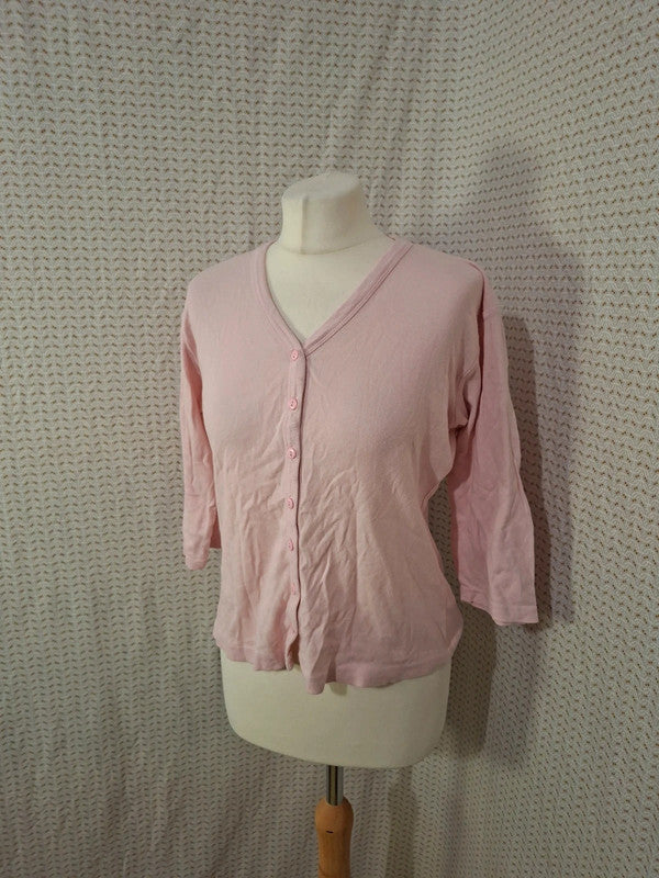 Gilet rose - marque inconnue - Taille S - 36