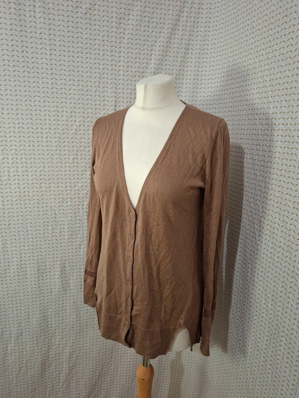 Cardigan marron Massimo Dutti - Taille S - 36