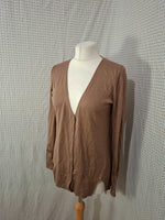 Cardigan marron Massimo Dutti - Taille S - 36
