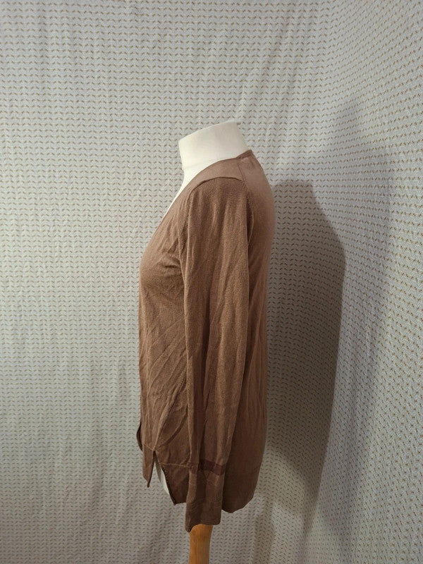 Cardigan marron Massimo Dutti - Taille S - 36