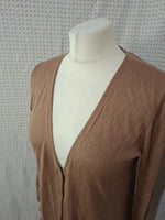 Cardigan marron Massimo Dutti - Taille S - 36