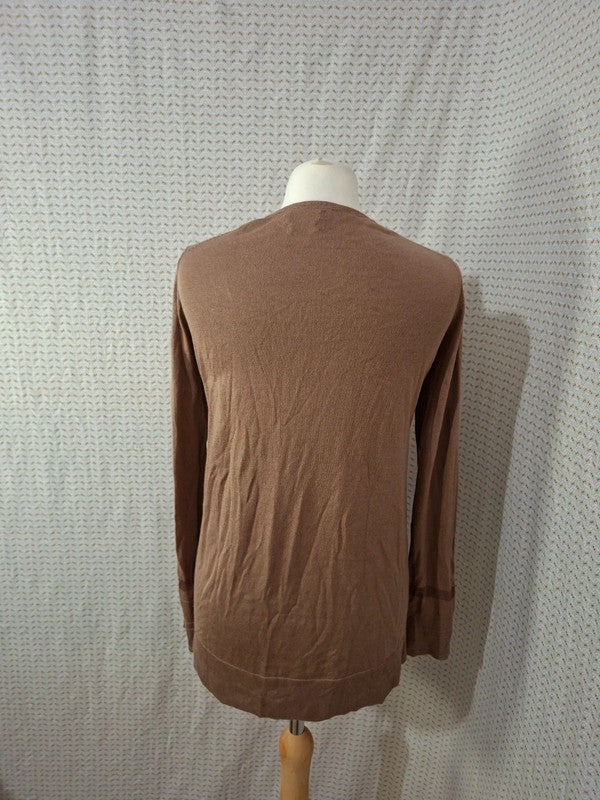 Cardigan marron Massimo Dutti - Taille S - 36
