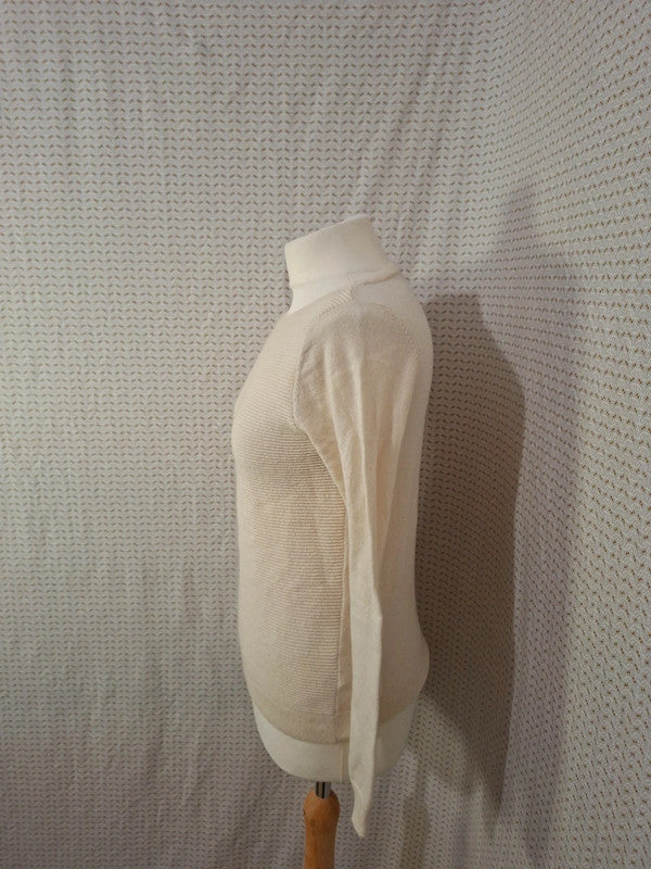 Pull crème Monoprix - Taille XS - 34