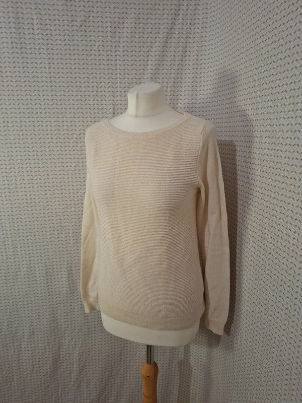 Pull crème Monoprix - Taille XS - 34