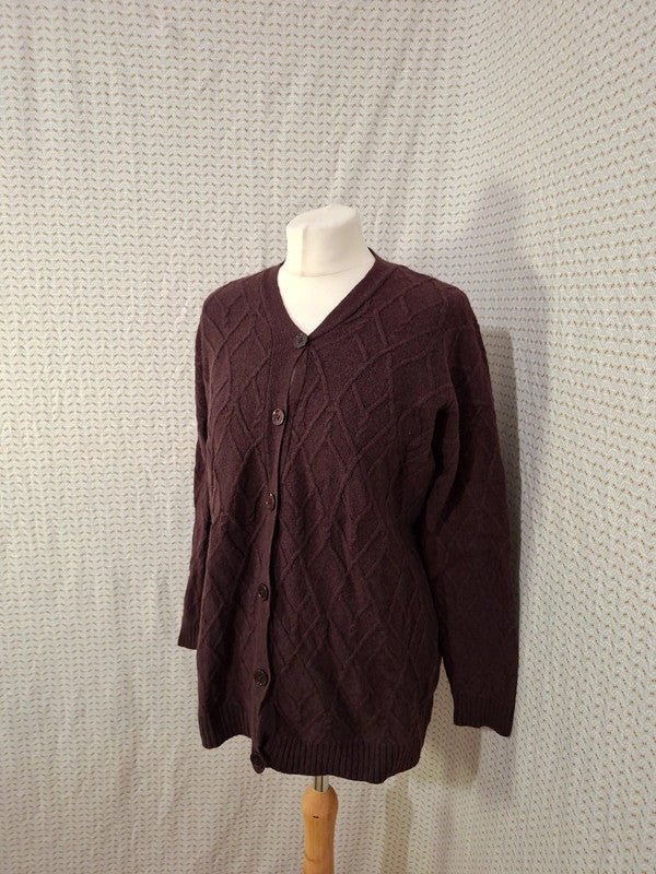 Gilet rouge bordeaux Monoprix - Taille M - 38