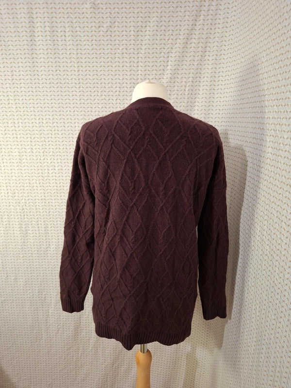 Gilet rouge bordeaux Monoprix - Taille M - 38