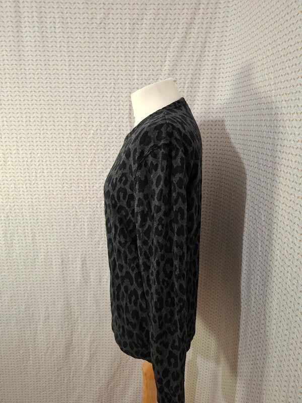 Pull noir léopard H&M - Taille M - 38
