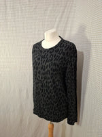 Pull noir léopard H&M - Taille M - 38