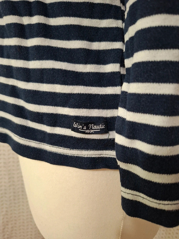 Pull rayé marin Wins Nautic - Taille M - 38