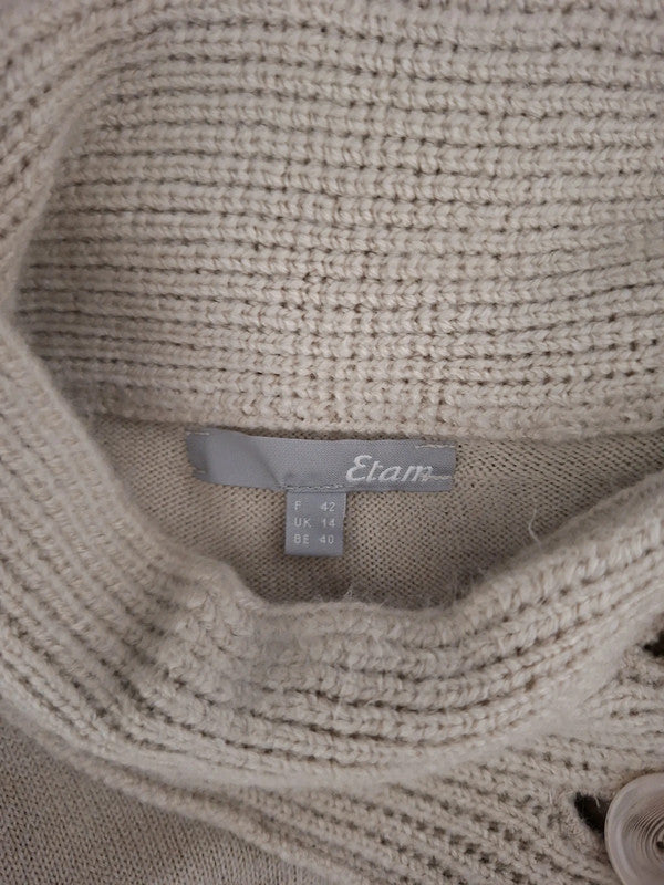 Cardigan long beige Promod - Taille XL - 42