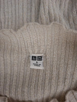Pull brillant beige Uniqlo - Taille S - 36