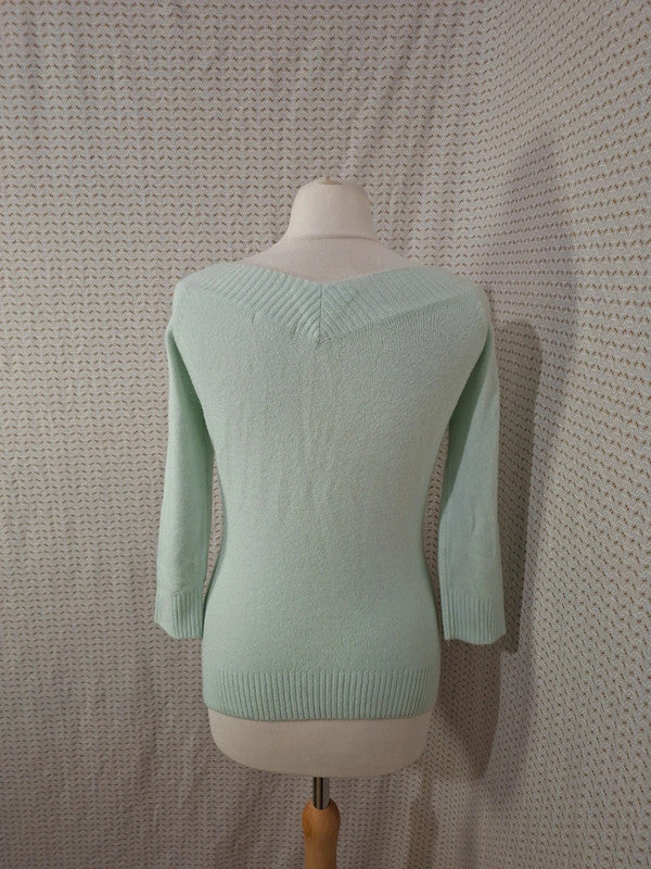 Pull col V menthe Off-Lésson - Taille M - 38