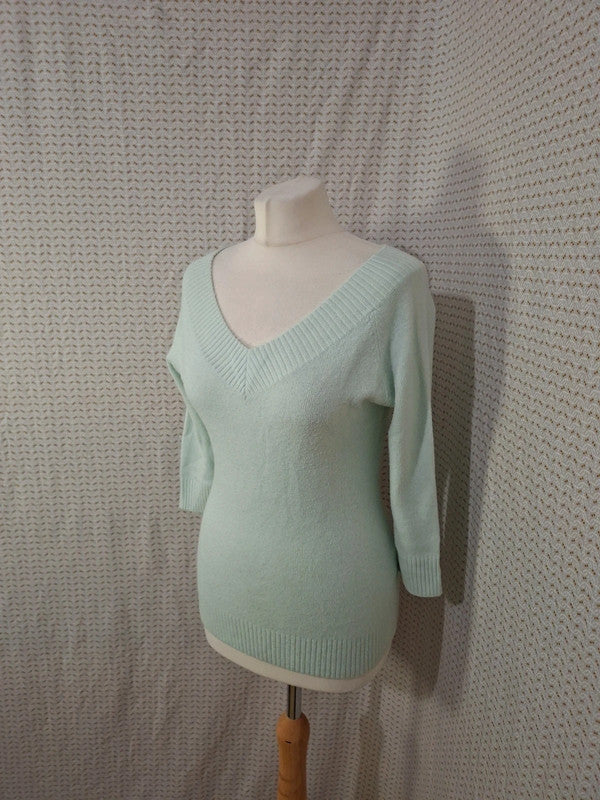 Pull col V menthe Off-Lésson - Taille M - 38