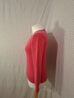 Pull col V rose Uniqlo - Taille S - 36