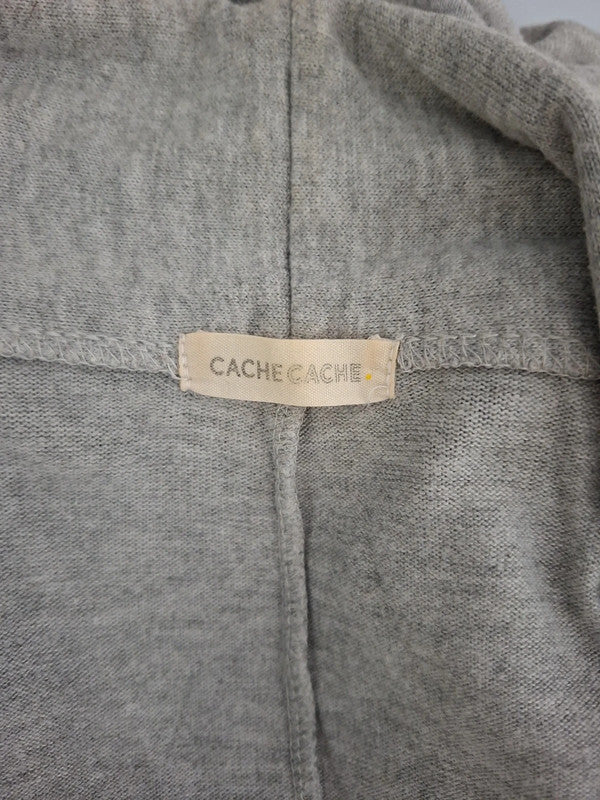 Cardigan gris long Cache cache - Taille M - 38
