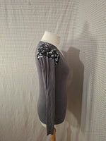 Pull col V gris O de Moi - Taille S - 36