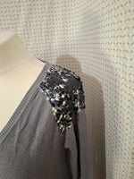 Pull col V gris O de Moi - Taille S - 36