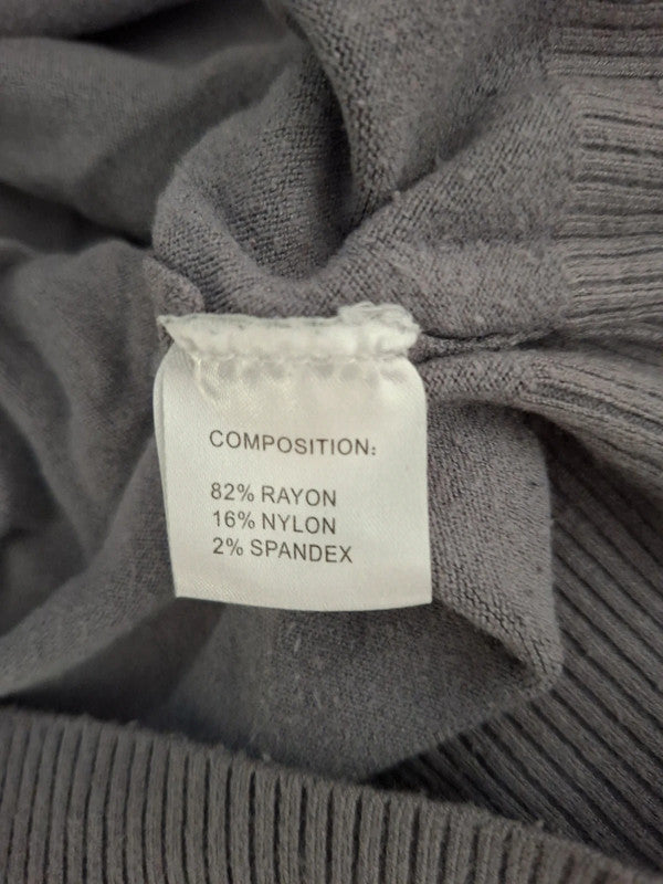 Pull col V gris O de Moi - Taille S - 36