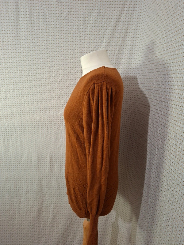 Pull marron Mademoiselle-Élégance - Taille M - 38