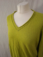Pull vert col V Christine Laure - Taille M - 38
