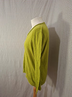 Pull vert col V Christine Laure - Taille M - 38