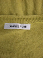 Pull vert col V Christine Laure - Taille M - 38