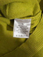 Pull vert col V Christine Laure - Taille M - 38