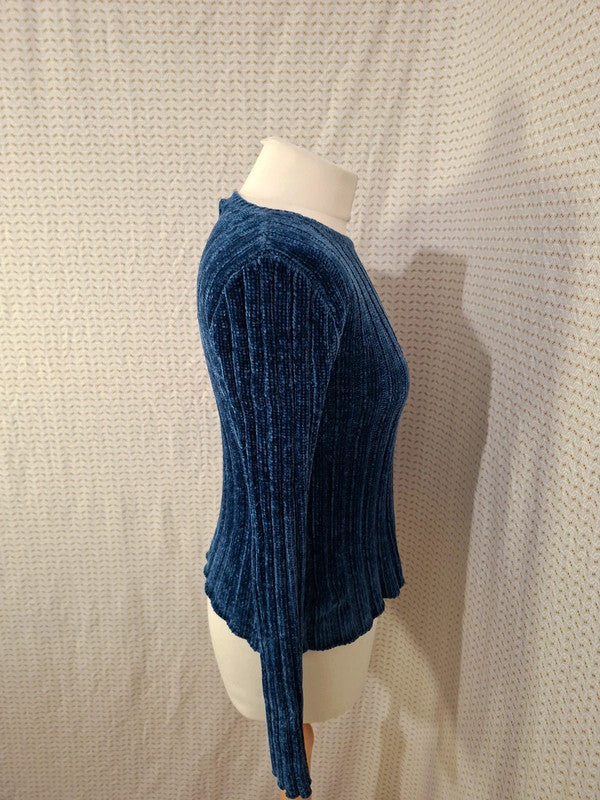 Pull bleu marine Bershka - Taille S - 36