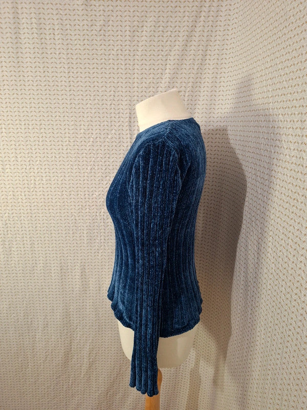 Pull bleu marine Bershka - Taille S - 36