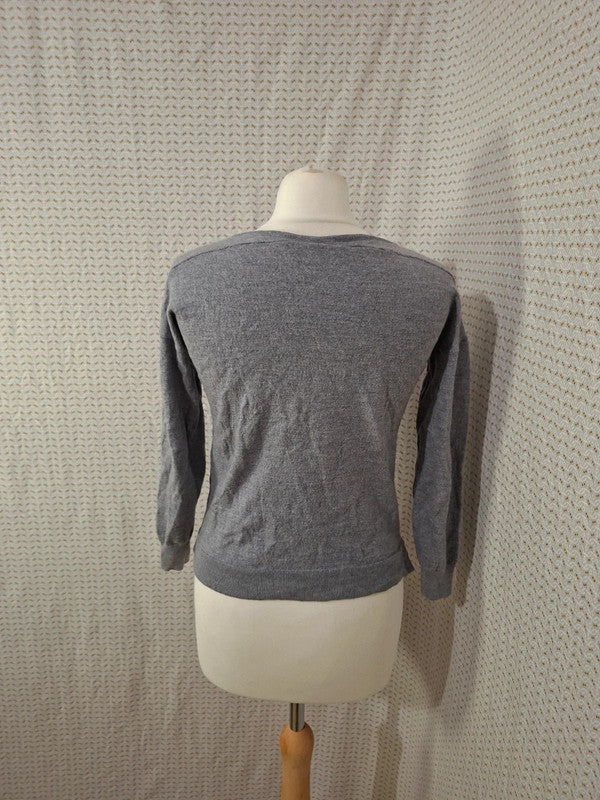 Pull col V gris Hublot - Taille S - 38